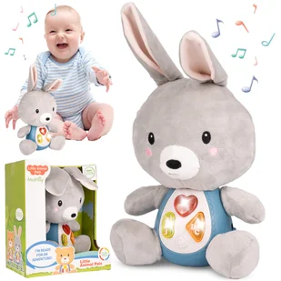 Maskotka Pluszowy Króliczek Interaktywny Pluszak Zajączek Królik dla Dzieci - Zabawki interaktywne dla dzieci - miniaturka - grafika 1