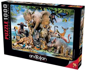 Anatolian Puzzle 1000 Afrykańskie zwierzęta - Anatolian - Puzzle - miniaturka - grafika 1
