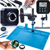 Mikroskopy i lupy - Mikroskop Rosfix MIKROSKOP CYFROWY STABILNY KAMERA UHD 16MP SILIKONOWA MATA ŻELAZNA PODSTAWA - miniaturka - grafika 1