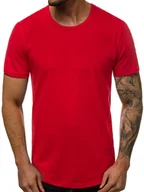 Koszulki męskie - T-SHIRT MĘSKI CZERWONY OZONEE O/1208 - Ozonee - miniaturka - grafika 1