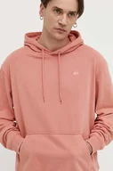 Bluzy męskie - Quiksilver bluza męska kolor pomarańczowy z kapturem gładka - miniaturka - grafika 1