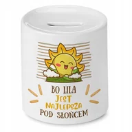 Skarbonki - SKARBONKA DLA TEŚCIA TO NIKT NIE POTRAFI PREZENT z Nadrukiem ze Zdjęciem + Opakowanie na prezent (wzór 03) - miniaturka - grafika 1