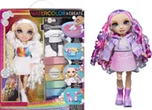 Lalki dla dziewczynek - MGA MGA Rainbow High Watercolor & Create Lalka z fioletowymi oczami 507581 - miniaturka - grafika 1