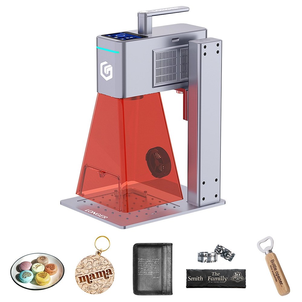 LONGER Nano Duo AI Laser Engraver 20W Blue Diode 2W IR Laser 300×300mm Work Area 10000mm/s Speed 0 00199mm Precision Du