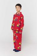 Piżamy dla dziewczynek - Bobo Choses piżama dziecięca kolor czerwony wzorzysta - miniaturka - grafika 1