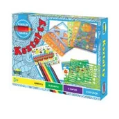 Zabawki kreatywne - Dromader Szablony kształt - zestaw do rysowania w pudełku 898987 - miniaturka - grafika 1