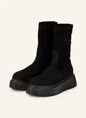 Kozaki damskie - Agl Kozaki Na Platformie Milagros schwarz - miniaturka - grafika 1