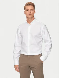 Calvin Klein Koszula K10K113211 Biały Slim Fit - Koszule męskie - miniaturka - grafika 1