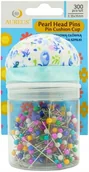 Pinezki - Aureus Zestaw Szpilek z plastikową główką i poduszką do szycia 300szt - miniaturka - grafika 1