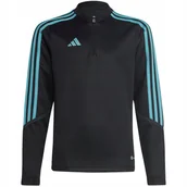 Bluzy damskie - Bluza dla dzieci adidas Tiro 23 Club Training Top szaro-niebieska IC1582 14 - miniaturka - grafika 1