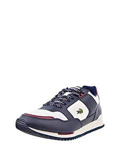 Sneakersy męskie - Lacoste Męskie sneakersy 42sma0066, Off Wht Nvy, 43 EU - grafika 1