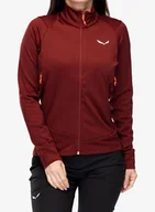 Bluzy sportowe męskie - Polar damski Salewa Puez PL Jacket - syrah - miniaturka - grafika 1