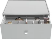 Kosmetyczki, organizery i kuferki - Organizer na kosmetyki Stackers Pebble głęboki supersize kamienna szarość z szufladą - miniaturka - grafika 1