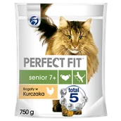 Sucha karma dla kotów - Perfect Fit Senior 7+ 0,75 kg - miniaturka - grafika 1
