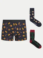 Majtki damskie - Jack & Jones Komplet bielizny Xmas 12266765 Granatowy - miniaturka - grafika 1
