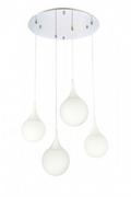 Lampy sufitowe - Dewdrop - przepiękna szklana lampa wisząca - miniaturka - grafika 1