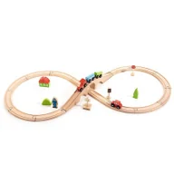 Łamigłówki - Trefl, Zabawka drewniana - Fun Play Railway, 61686 - miniaturka - grafika 1