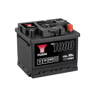 Akumulator YUASA 12V 40Ah 360A YBX1063 Darmowa dostawa w 24 h. Do 100 dni na zwrot. 100 tys. Klientów. - Akumulatory samochodowe - miniaturka - grafika 1