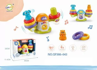 Muzyczna waga edukacyjna QFF366-043 mix - Zabawki interaktywne dla dzieci - miniaturka - grafika 1