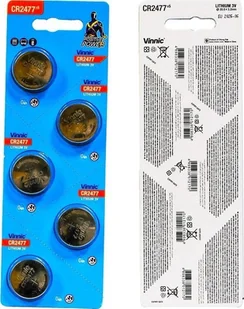 Vinnic 5x Bateria CR 2477 Vinnic Litium 3V - Baterie i akcesoria - miniaturka - grafika 1