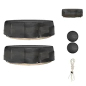 Pokrowce na meble ogrodowe - vidaXL Pokrowce na wyspy wypoczynkowe 2 szt. 8 oczek Ø188x50 cm okrągłe - Pokrowce ochronne na meble ogrodowe - miniaturka - grafika 1