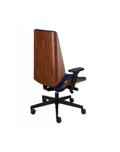 Fotel biurowy, krzesło biurowe MOON WOOD BLACK Fotel gabinetowy - Fotele i krzesła biurowe - miniaturka - grafika 1
