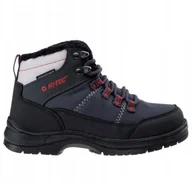 Buty dla dziewczynek - Buty Hi-tec Lusari Mid Wp Jr 92800377012 czarne - miniaturka - grafika 1