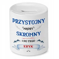 Skarbonki - Skarbonka Dla Eryka na Urodziny Imieniny Prezent z Nadrukiem ze Zdjęciem - miniaturka - grafika 1
