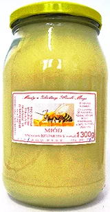 Miód rzepakowy z doliny rzeki Mrogi 1250g - Miód - miniaturka - grafika 1