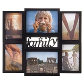 Ramki na zdjęcia - NA Ramka SPRINGOS Ramka zdjęcia 6 zdjęć multiramka Family czarna UNIWERSALNY 29364-uniw - miniaturka - grafika 1