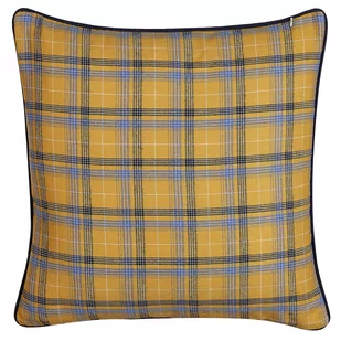 Beliani Poduszka dekoracyjna w kratę 45 x 45 cm wielokolorowa DICENTRA - Poduszki dekoracyjne - miniaturka - grafika 1
