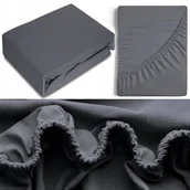 Prześcieradła - Prześcieradło 100% Bawełna CZESANA 160x200 + 30cm z GUMKĄ na wysoki materac - miniaturka - grafika 1