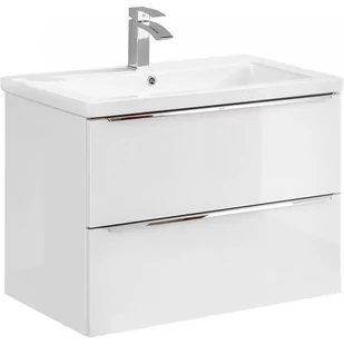 Szafka z Umywalką 821B Capri White Comad Biały, Dąb Craft Złoty - Szafki łazienkowe - miniaturka - grafika 1