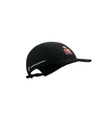 Czapki i chusty sportowe męskie - COMPRESSPORT Czapka biegowa 5 PANEL LIGHT CAP black sunset - miniaturka - grafika 1