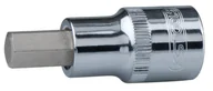 Klucze i nasadki - KS Tools 918.1608 1/2 cala Chrome Plus do śrub z łbem walcowym z gniazdem sześciokątnym nasadka stykowa bit, krótkie, 8 MM 4042146131091 - miniaturka - grafika 1