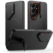 Etui i futerały do telefonów - TECH-PROTECT KEVLAR AURA MAGSAFE GALAXY S26 ULTRA BLACK/ORANGE - miniaturka - grafika 1