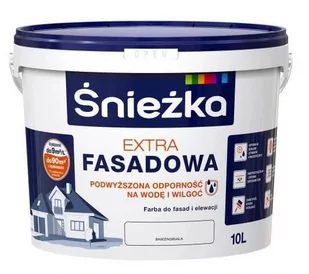 Farba fasadowa Śnieżka Extra Fasadowa biały 10l - Farby zewnętrzne - miniaturka - grafika 1