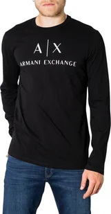 ARMANI EXCHANGE T-shirt męski bawełna czarny GR54208 - Rozmiar: M - Koszulki męskie - miniaturka - grafika 1