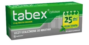 Sopharma TABEX 1,5 mg 100 tabl. - Rzucanie palenia - miniaturka - grafika 1