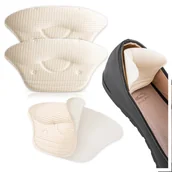 Akcesoria obuwnicze - Piankowe zapiętki wklejane do za dużych butów ochronne na pięty beżowe - miniaturka - grafika 1