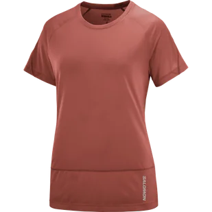 KOSZULA SALOMON CROSS RUN SS TEE W C20799 - Koszulki sportowe damskie - miniaturka - grafika 1