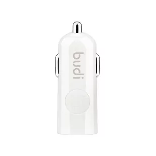 BUDI Ładowarka samochodowa BUDI USB 12W biała BD062 - Ładowarki samochodowe - miniaturka - grafika 1