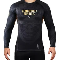 Kimona, stroje i obuwie - Rashguard do MMA/BJJ męski Ground Game Oni Samurai z długim rękawem - miniaturka - grafika 1