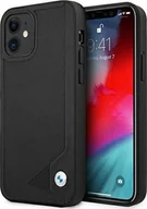Etui i futerały do telefonów - BMW Etui BMW BMHCP12SRCDPK iPhone 12 mini 5,4" czarny/black hardcase Leather Deboss - miniaturka - grafika 1
