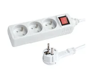 Listwy zasilające - HAMA Listwa zasilająca Standard 3gn, 3m, biała - miniaturka - grafika 1