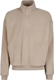 Urban Classics Męska bluza Basic Polar Troyer, Ciepły piasek, 3XL - Bluzy męskie - miniaturka - grafika 1