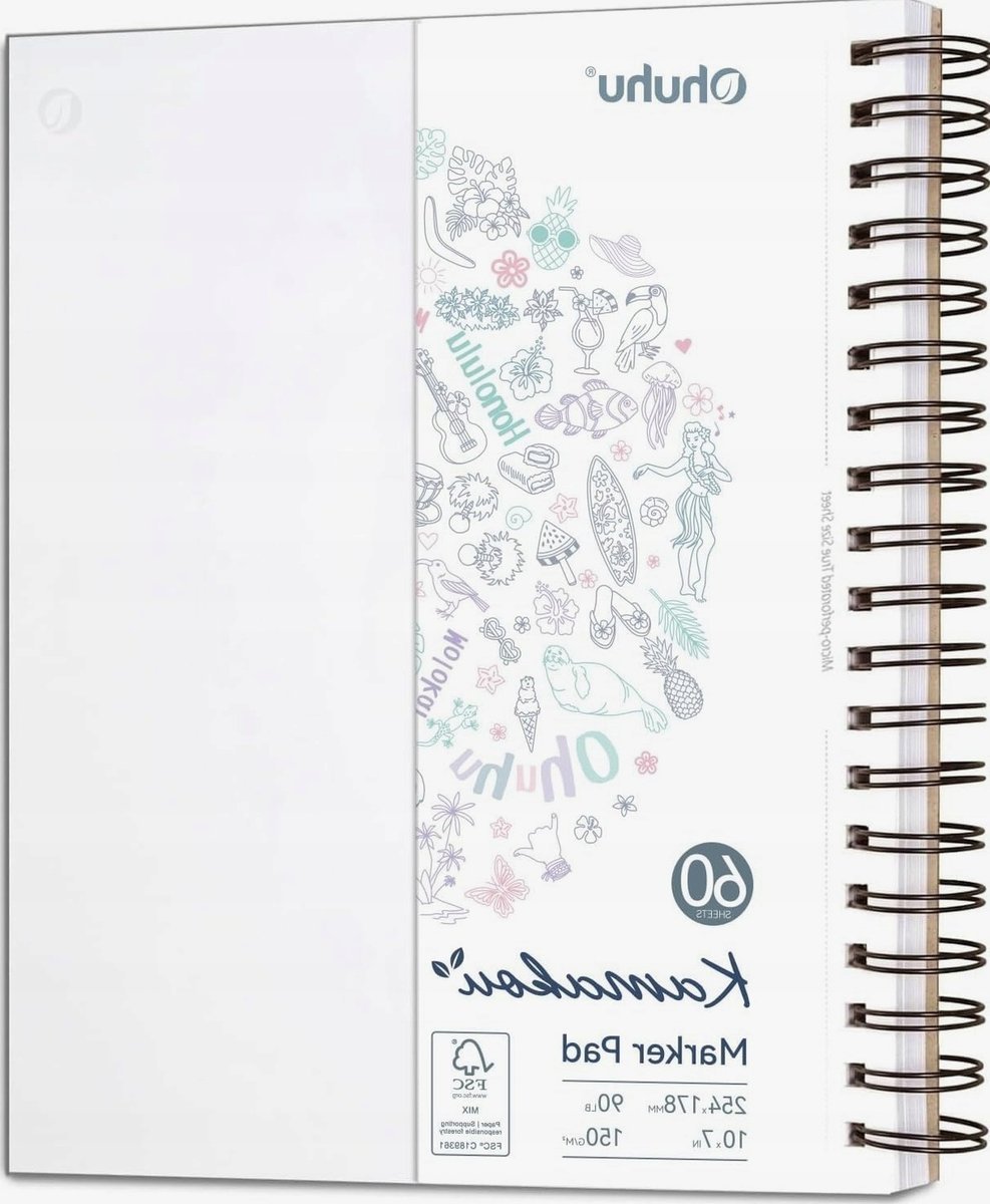 Szkicownik 18x25cm 60 kartek 120 stron spirala blok papier rysunek