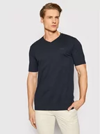 Koszulki męskie - Hugo Boss T-Shirt Terry 01 50468348 Granatowy Regular Fit - miniaturka - grafika 1