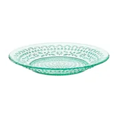 Talerze - Talerzyk deserowy szklany 20,5 cm RISO morski - miniaturka - grafika 1