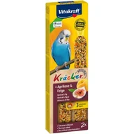 Przysmaki dla ptaków - Vitakraft Kräcker dla papużek falistych 4 x 2 szt. Morela i figa - miniaturka - grafika 1